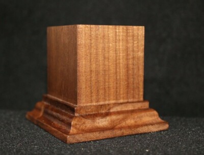  1 3/4x1 3/4x2 1/2 Wooden base for figures/miniatures - Solid walnut wood