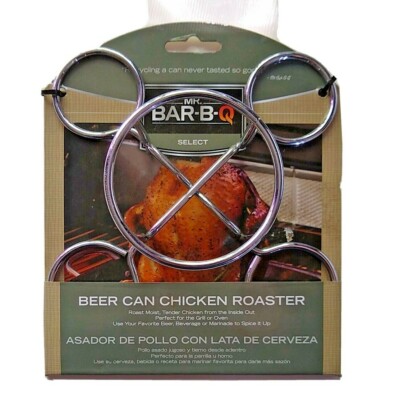 Bbq Beer Bar Q Mr Bar B Q Beer Can Chicken Roaster Rack Barbecue