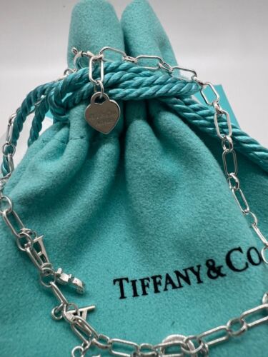 NEW Tiffany & Co. Notes Dangle Charm Chain Bracelet Sterling Silver 925 - Picture 6 of 8