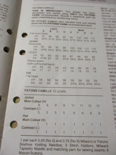 PATONS KNITTING PATTERN BOOK NO. 584 LADIES & MEN'S CAMILLE KNITS - Picture 7 of 11