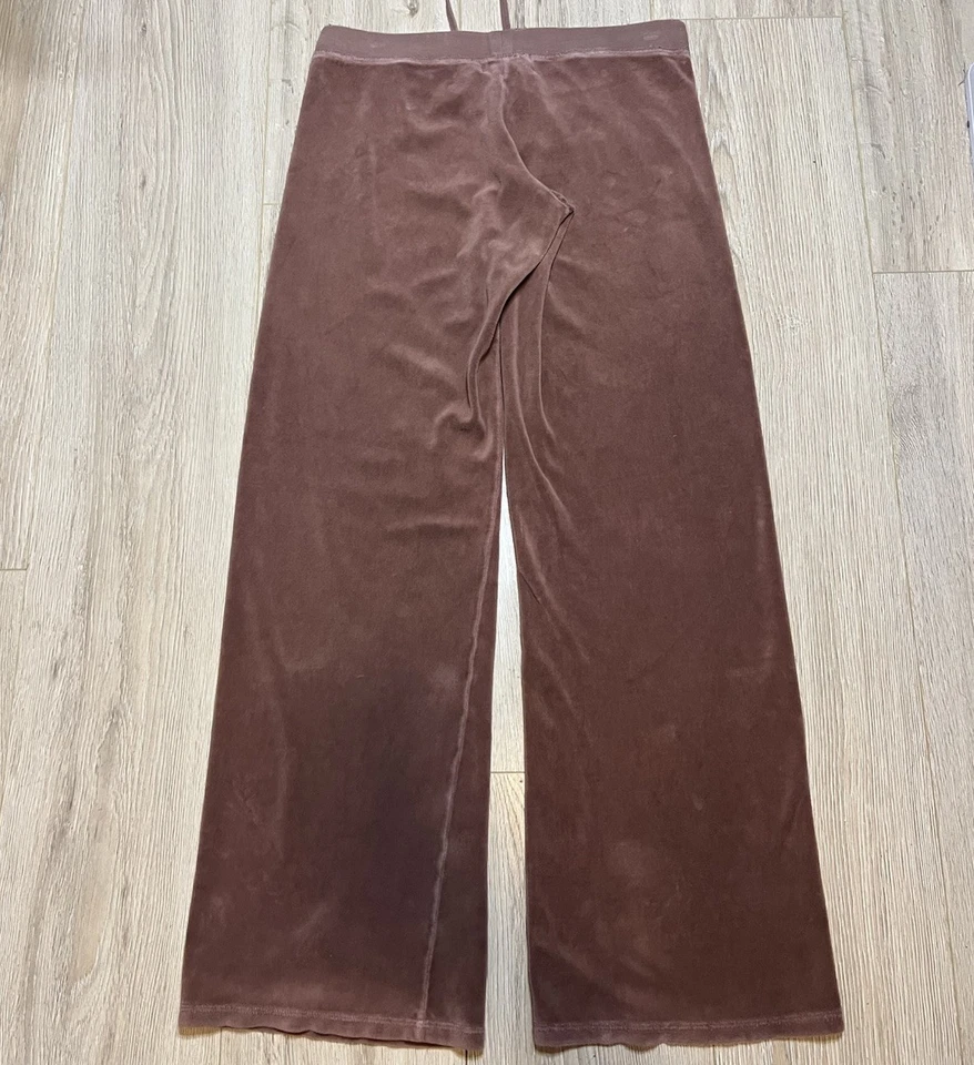 Pantalones deportivos Juicy Couture vintage hechos en EE. UU. 2000 Y2K tiro bajo talla pequeña Foto 3 de 4