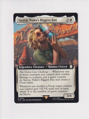 MAGIC THE GATHERING MTG FALLOUT SIERRA, NUKA'S BIGGEST FAN EXTENDED ART