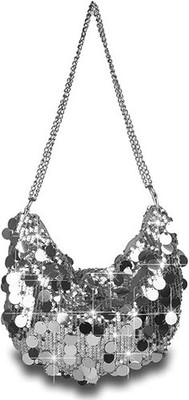 New Octwine Women Shinny Evening Bag Bucket Purse Handbag Sequin Shoulder...