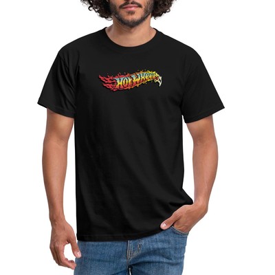 Hot Wheels Logo-Design Mit Flammen Männer T-Shirt