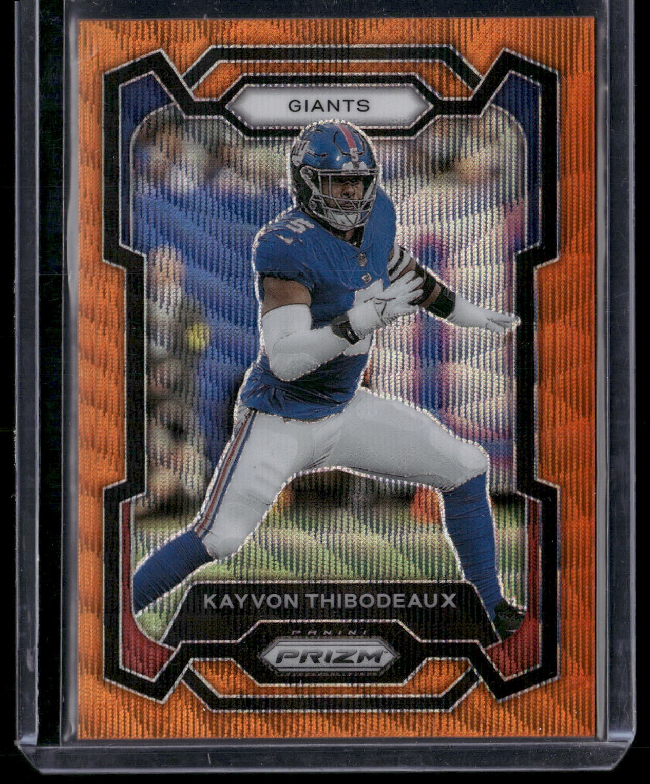2023 Panini Prizm Kayvon Thibodeaux Orange Wave Prizm /60 #224 New York Giants