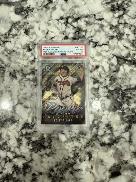 Kolby Allard 2019 Bowman Rookie of the Year Favorites Superfractor 1/1 PSA 10