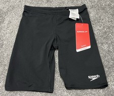 Speedo Boy's Endurance Plus Jammer Swim Short Black Size 6-7 Years Brand New