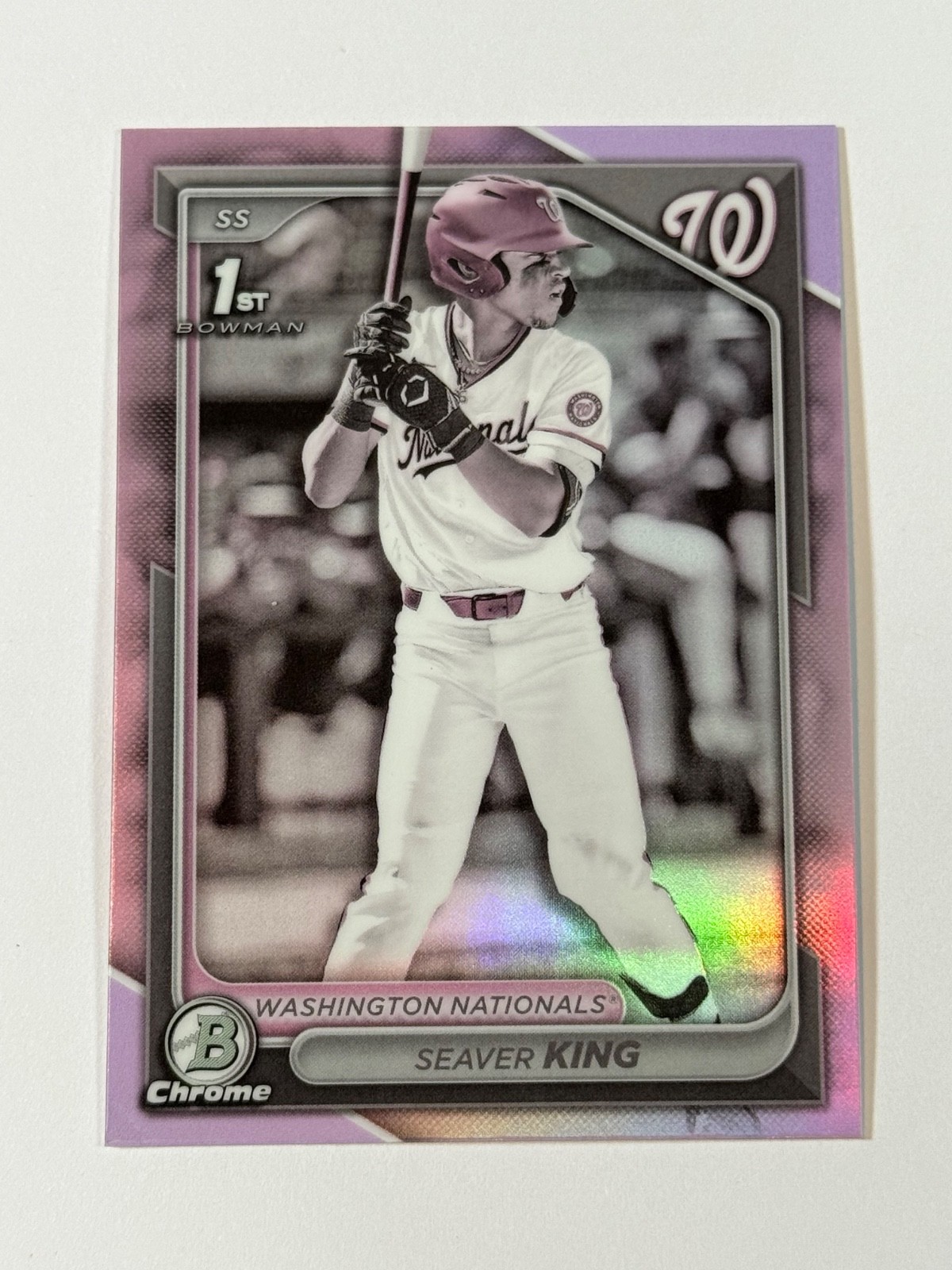 2024 Bowman Draft - Chrome SEAVER KING #BDC-62 Pearl Refractor (RC) Nationals
