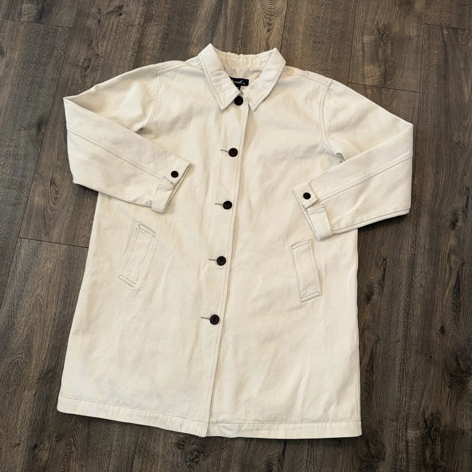 Chaqueta utilitaria Denim & Co cómoda tejida con botones delanteros para mujer talla XLarge caqui Foto 2 de 4