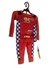 Disney Cars Lightning McQueen Pajama Set Boys Toddler Size 3T NWT