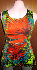 Tango Mango Tropical Mini Dress Coastal Resort Party Women's Size L