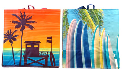 Ralphs California Surf Lot 2 Reusable Shopping Bags Totes Choose to Reuse Earthw