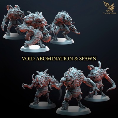 Void Spawn Resin Miniatur Kit Chaotic Mutant Beast Monsters Grimdark Spawn