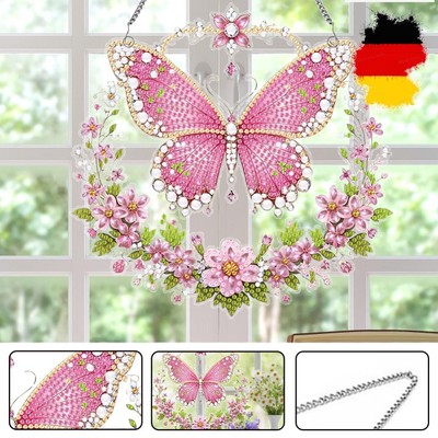 Butterfly 2D/Flat DIY Hanging Diamond Art Kits Wall Decor for Home & Windows