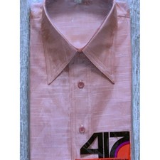 Contoured 417 EURO VAN-FIT Van Heusen Tailored Fit Shirt 16/32-33 LS NOS Vtg 70s
