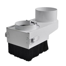 CNC dust shoe for CNC router spindle motor &ndash; white