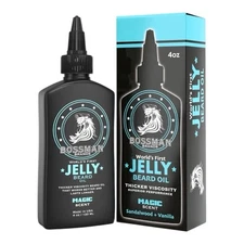 Bossman Brands Jelly Beard Oil Thicker Viscosity 4oz Sandlewood+Vanilla Scent