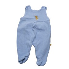 Classic Pooh Overalls Baby Boys 0-3 Months Blue Knit Footed Winnie The Pooh