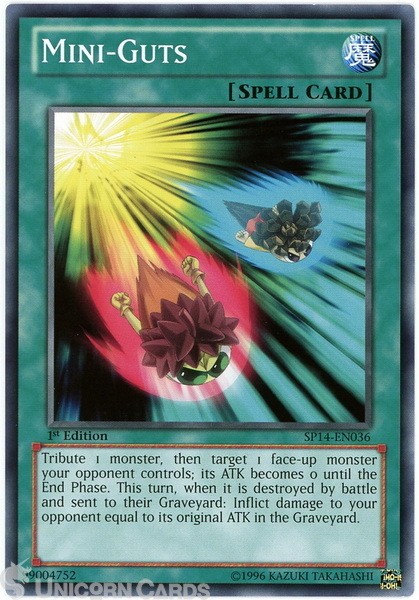 SP14-EN036 Mini-Guts : Starfoil Rare 1st Edition Mint YuGiOh Card