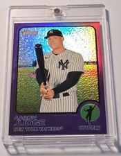 Topps 2022 Heritage Chrome Purple Prizm Refractor #44 Aaron Judge Yankees MLB