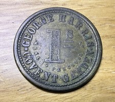 George Harris, Covent Garden 1 One Shilling Trading Token/Coin