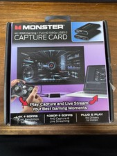 Monster Capture Card 4K HDMI Gaming  Full HD 1080p USB 3.0 Sealed