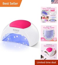UV Light for Nails, UV LED Nail Lamp with 4 Timer Settings, Curing Lights Com...