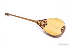 Kazakh Dombra Traditional Folk Ethnic Instrument Saz Style Dombyra w/ Case