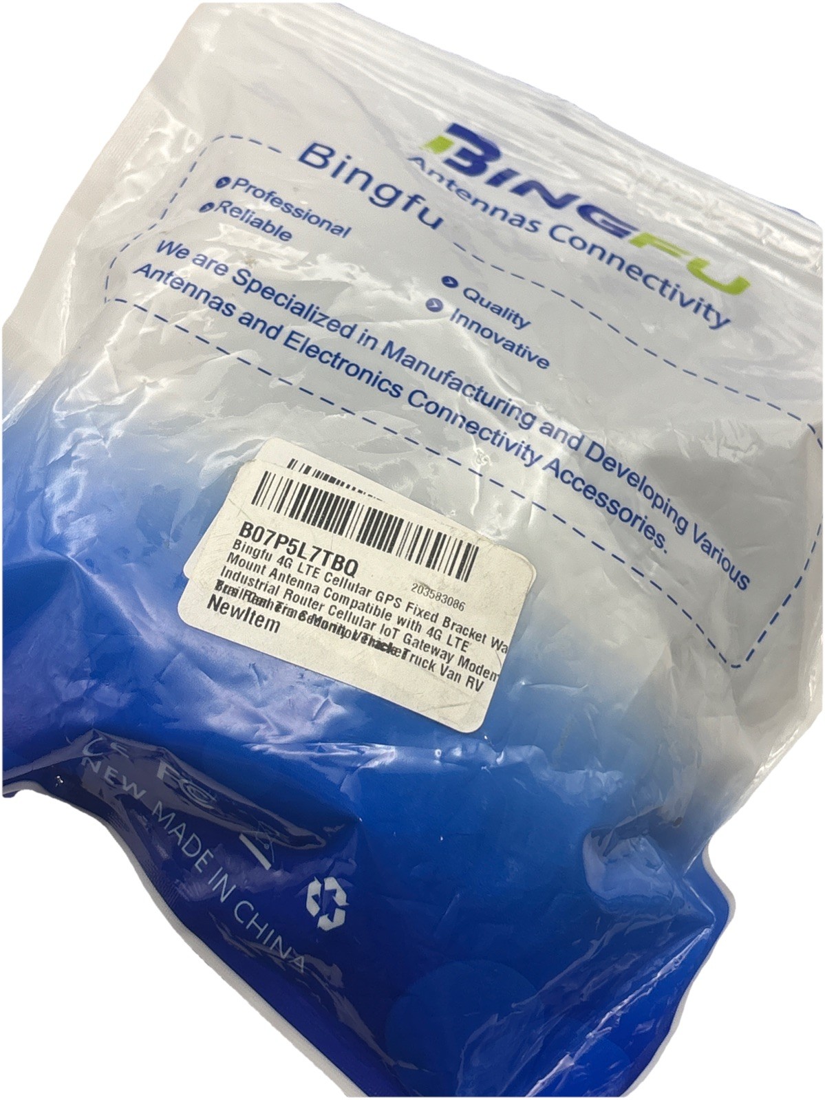 Bingfu 4G LTE Cellular GPS Fixed Bracket Wall Mount Antenna For 4G LTE Router