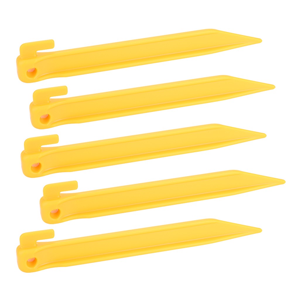 (S)5Pcs Durable Nylon Camping Awning Canopy Tent Peg Stake Nail Accessory EC