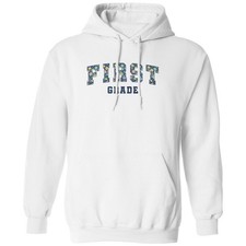 First Grade Back To School Teacher Floral Unisex Hooded Sweatshirt