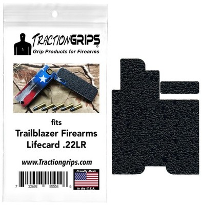 Tractiongrips precision cut grip tape overlay for Trailblazer LifeCard 22LR