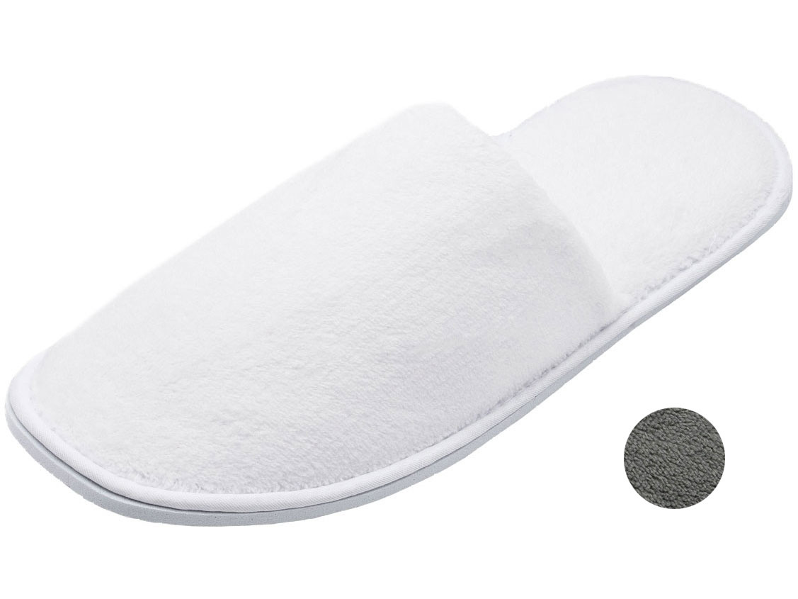 Juego de 10 zapatillas de rizo zapatillas de hotel zapatillas desechables