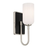 Badlampe Metall Glas H: 33,8 Cm IP44 Schwarz Weiß Nickel Led G9 Wand Leuchte