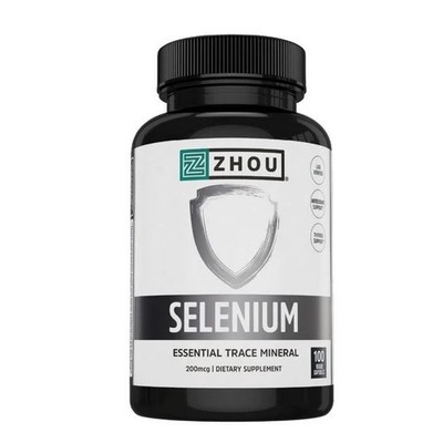 Selenium 100 Veg Caps 200 Mcg by Zhou Nutrition
