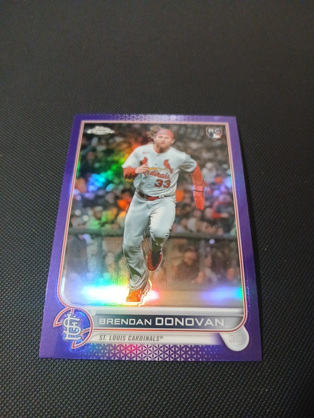 2022 Topps Chrome Update Brendan Donovan RC Purple Refractor Mint #USC140