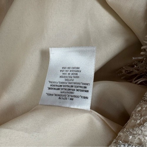 Jenny Yoo Hudson Dress Sandstone ~ 6 - Picture 9 of 14