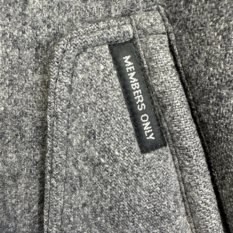 Vintage Members Only Wool Gray Bomber Jacket Mens Sz 40 Gray Full Zip Hipster - Image 3 of 4