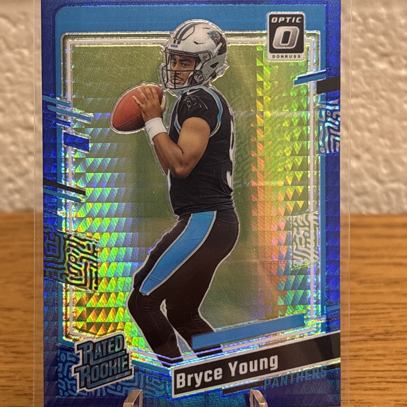 2023 Panini Donruss Optic - Rated Rookie Bryce Young #213 Blue Hyper Prizm (RC)