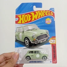 Hot Wheels 2026 Case C Austin Mini Cooper S Green - International Card #71