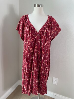 NEW Old Navy Womens Plus 3X Floral Swing Dress V Neck Short Flutter Sleeves  | eBay