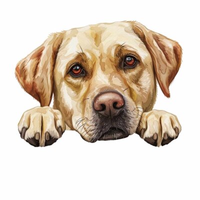 Designer Aufkleber / Sticker - Hund Labrador Retriever 21