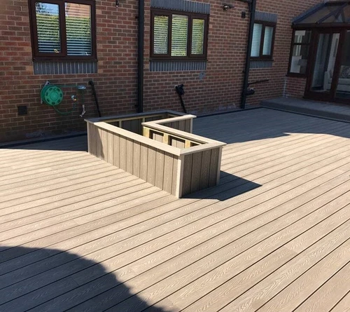 WPC Massiv Terrassendielen Premium Dielen 3m-5m, 5 Farben Komplettbausatz 6-90m² - Bild 11 von 43