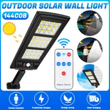 Outdoor Solar Street Light Motion Sensor Commercial Dusk To Dawn Big Road Lamp
