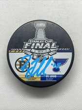 ROBBY FABBRI SIGNED 2019 STANLEY CUP PUCK FANATICS BLUES