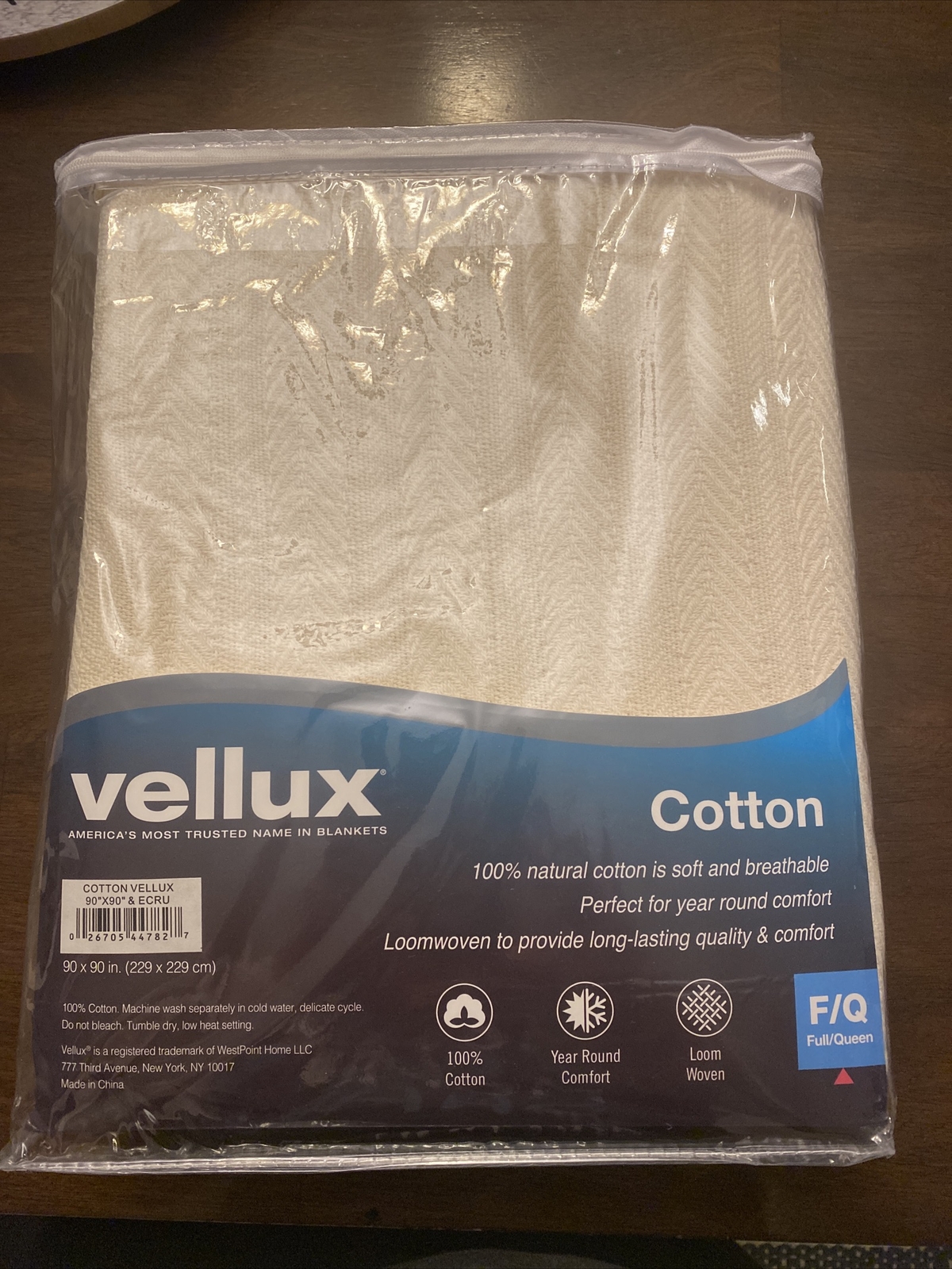 Vellux Cotton Woven Blanket Full/ Queen eBay