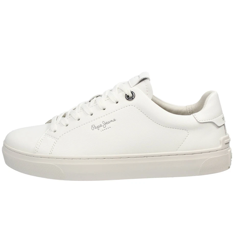 Pepe Jeans Camden Club - Sneakers Basse In Pelle Bianco - Uomo Scarpe Sneakers - Imagen 3 de 3