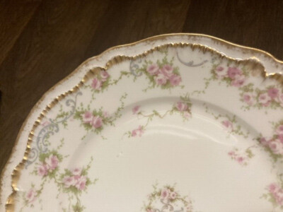 Antique Theodore Haviland Limoges France Roses Schleiger 340 Antique Theodore Haviland Limoges France Roses Schleiger 340