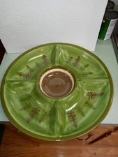 Rustic Lodge by Libbey 5 Part Tray 15 1/4" wide