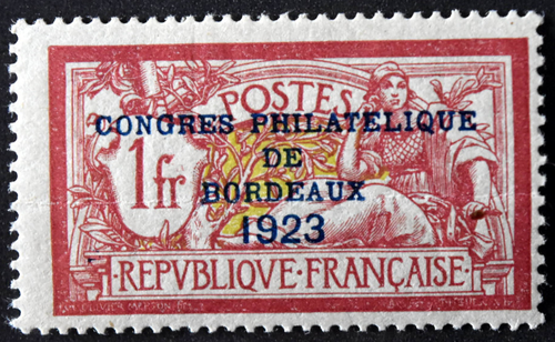 France SC# 197 Mint Hinged with Original Gum Signed Twice with Horizontal Crease
